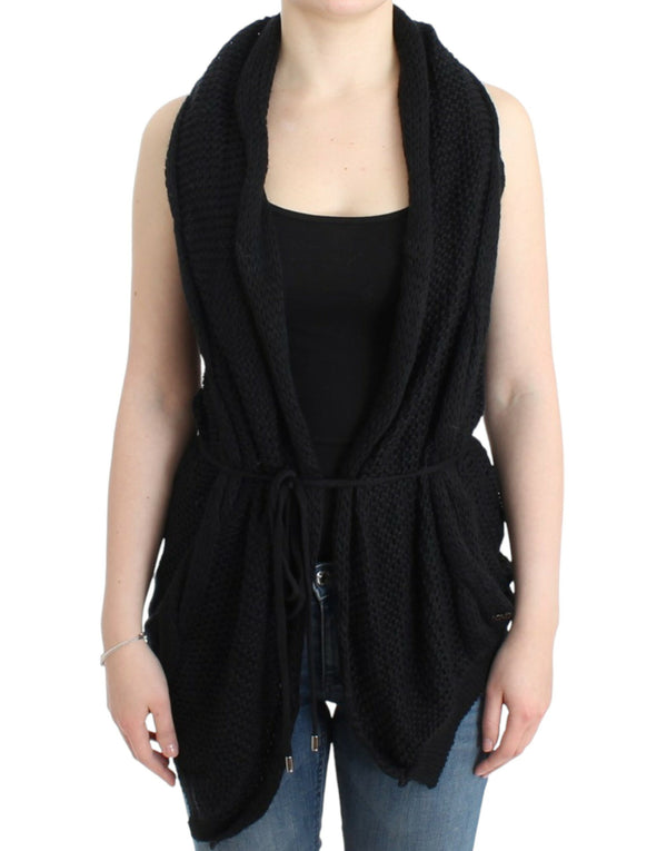 Costume National 50% Acrylic vest in black
