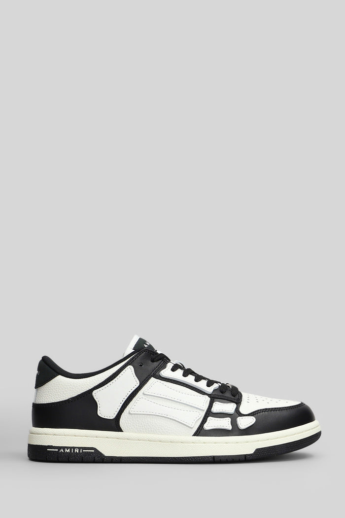 Skel top low Sneakers in white leather Scarpe