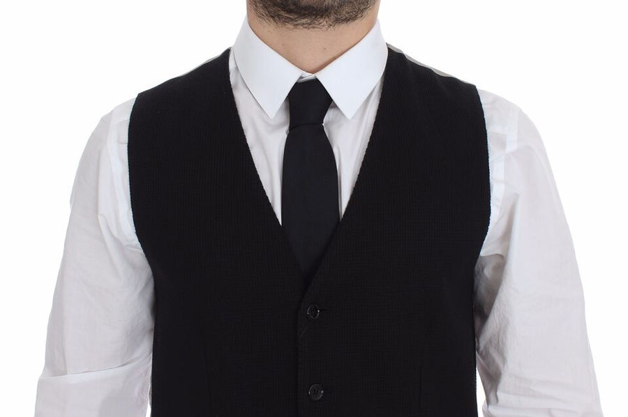 Dolce & Gabbana 100% Silk vest in black