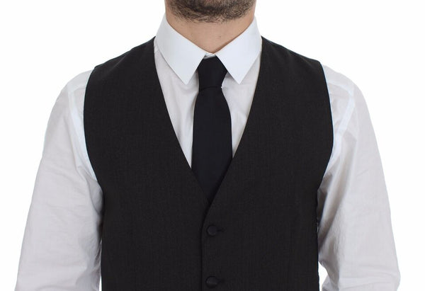 Dolce & Gabbana 54% Polyester vest in gray