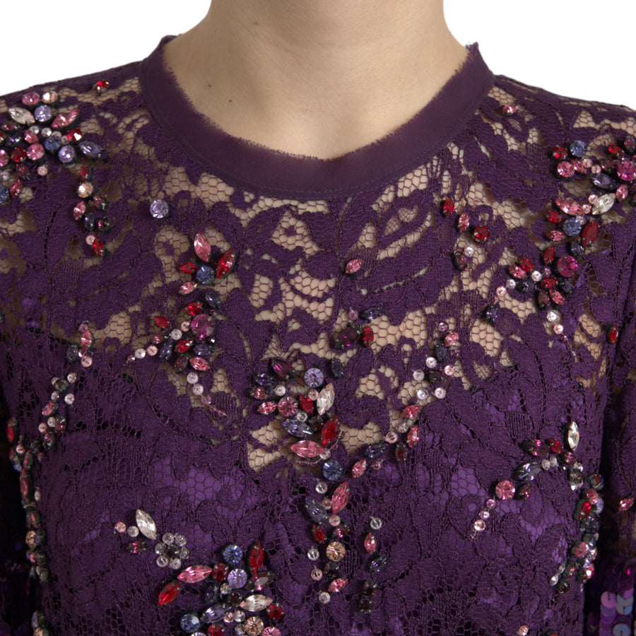 Dolce & Gabbana 45% Rayon dress in purple