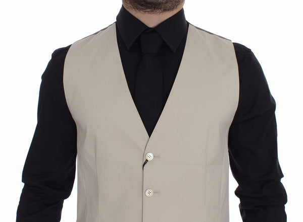 Dolce & Gabbana 65% Cotton vest in beige
