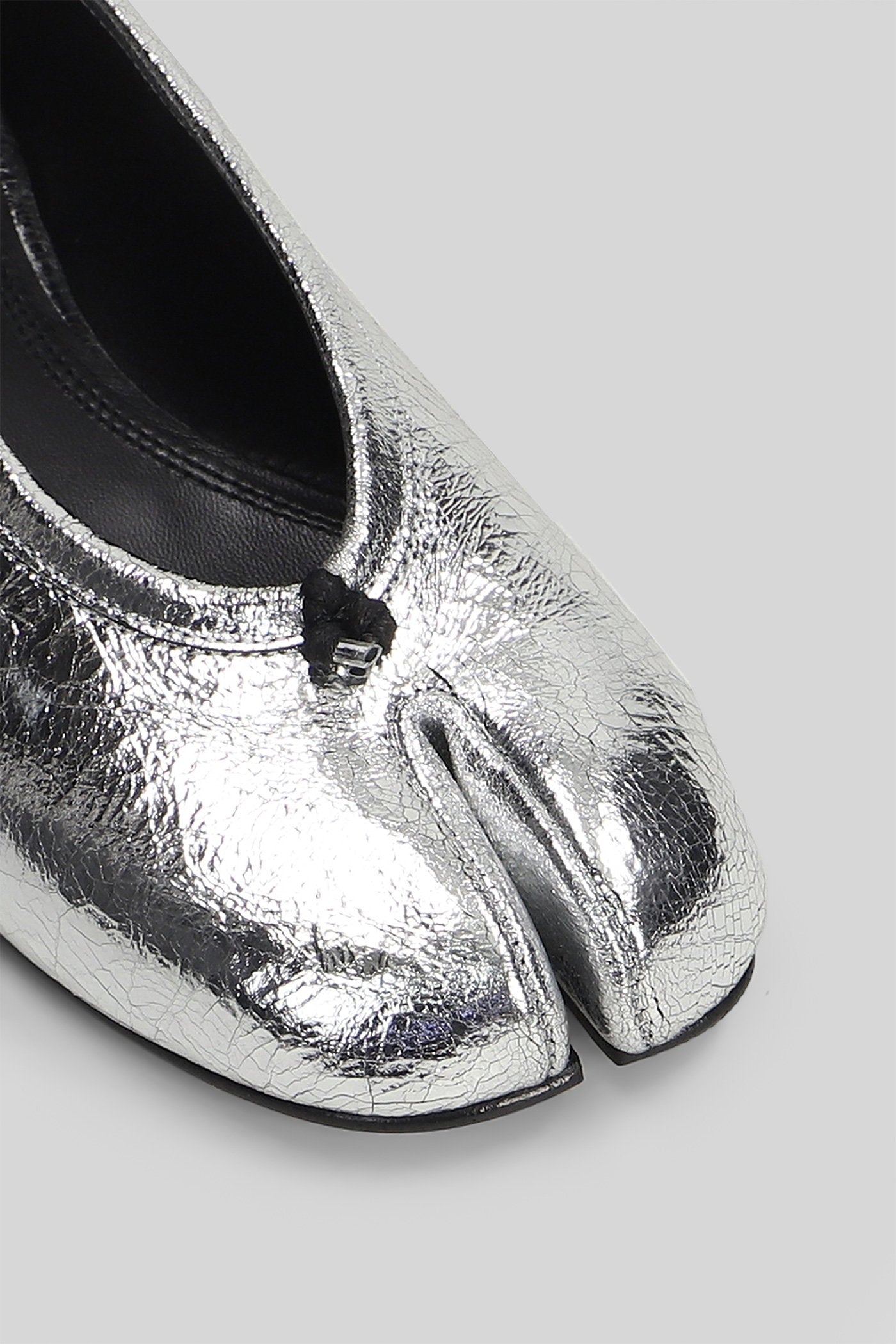 Tabi Ballet flats in silver leather Scarpe