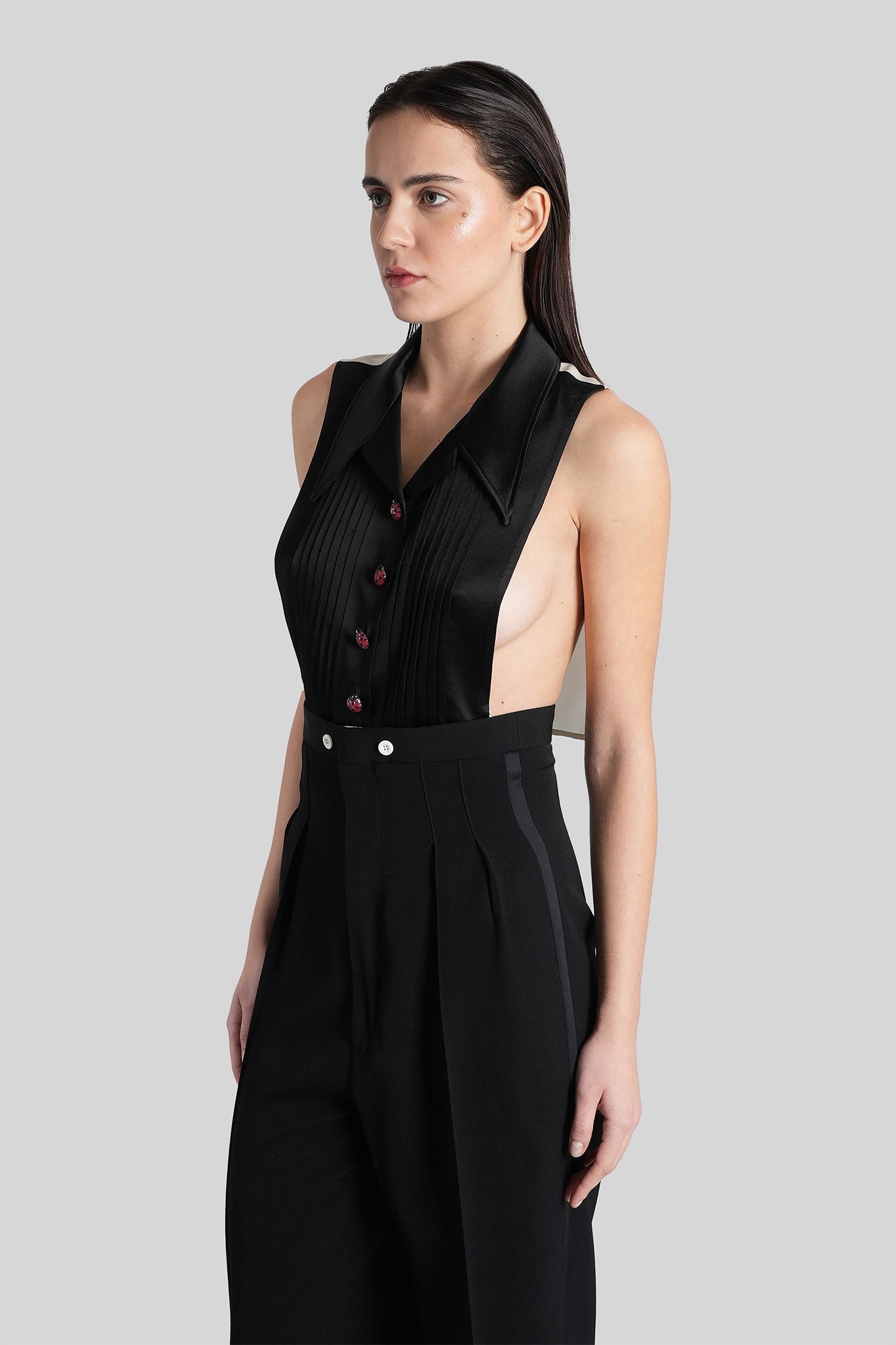 Cape in black viscose Abbigliamento