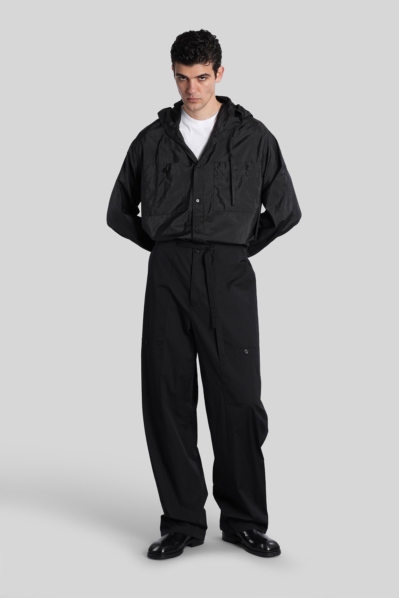 Shirt Black Polyamide Abbigliamento