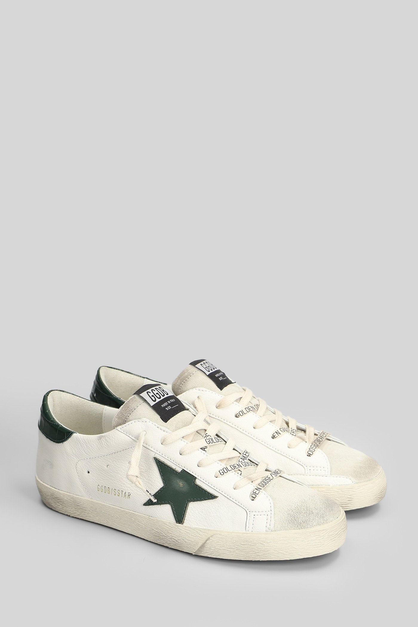 Superstar Sneakers in white suede and leather Scarpe