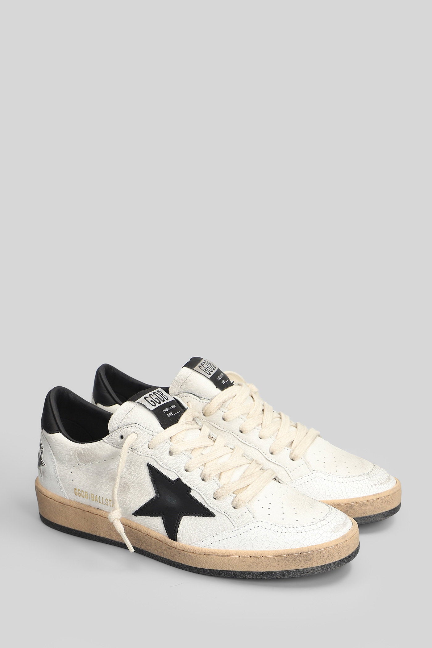 Ball Star Sneakers in white leather Scarpe