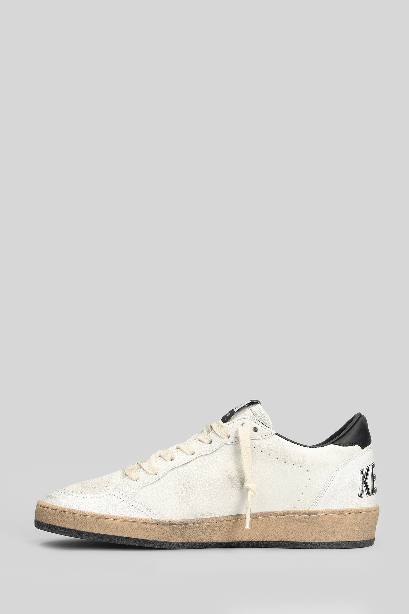 Ball Star Sneakers in white leather Scarpe