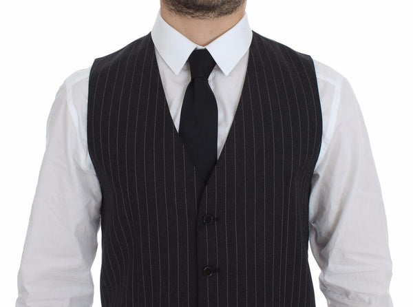 Dolce & Gabbana 97% Wool vest in gray