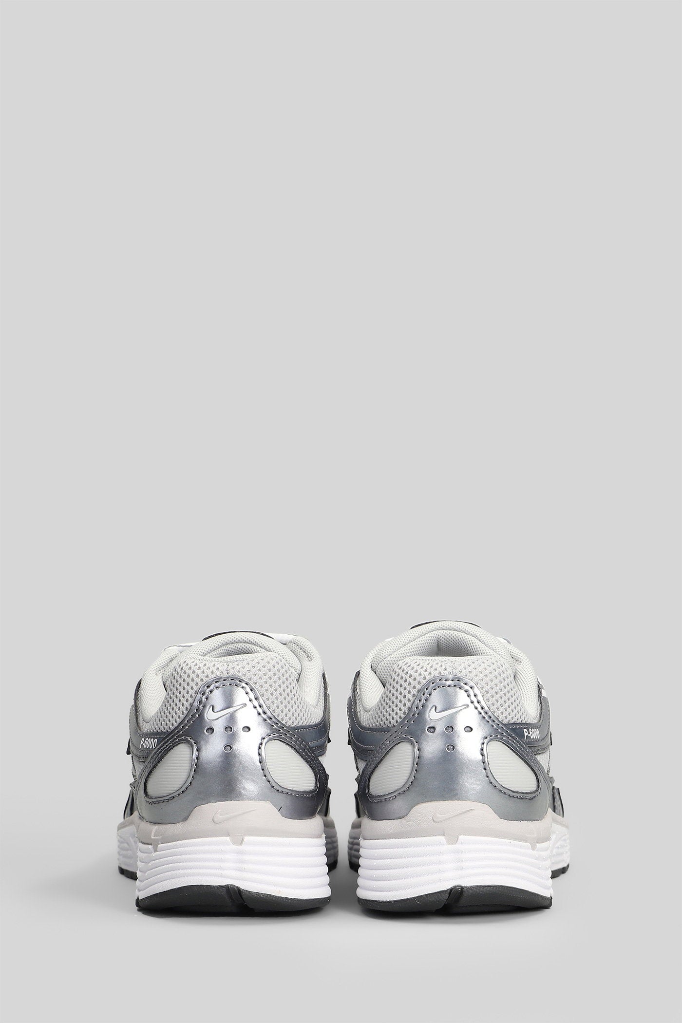 P-6000 Sneakers in silver leather and fabric Scarpe