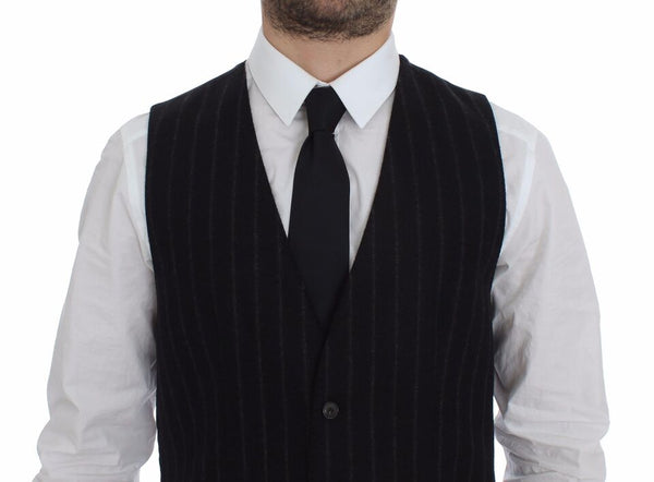 Dolce & Gabbana 80% Wool vest in black
