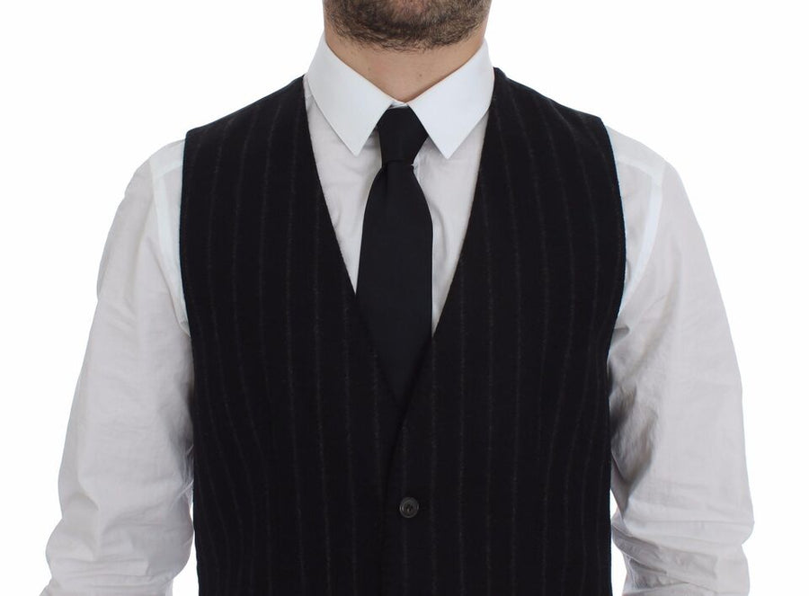 Dolce & Gabbana 80% Wool vest in black