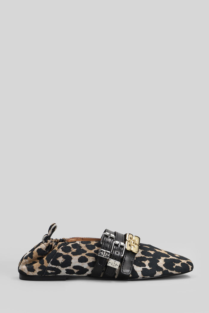 Ballet flats in Animalier cotton Scarpe