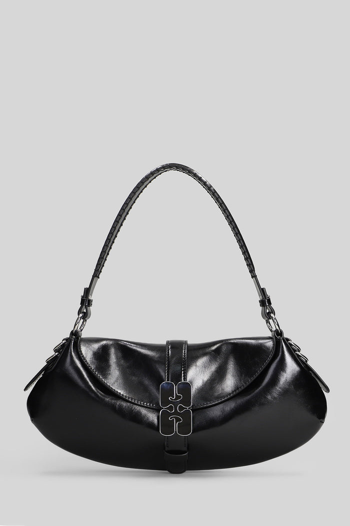 B kat box Shoulder bag in black leather Borse
