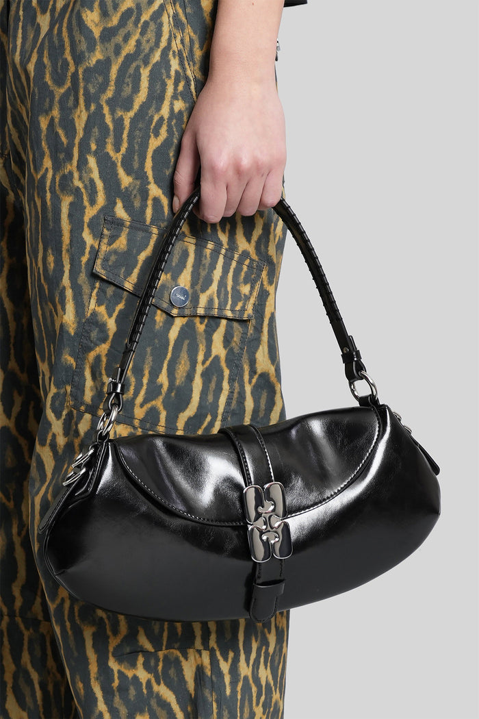 B kat box Shoulder bag in black leather Borse