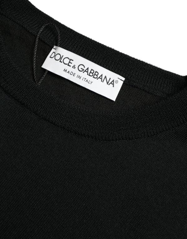 Dolce & Gabbana 100% Wool sweater in black