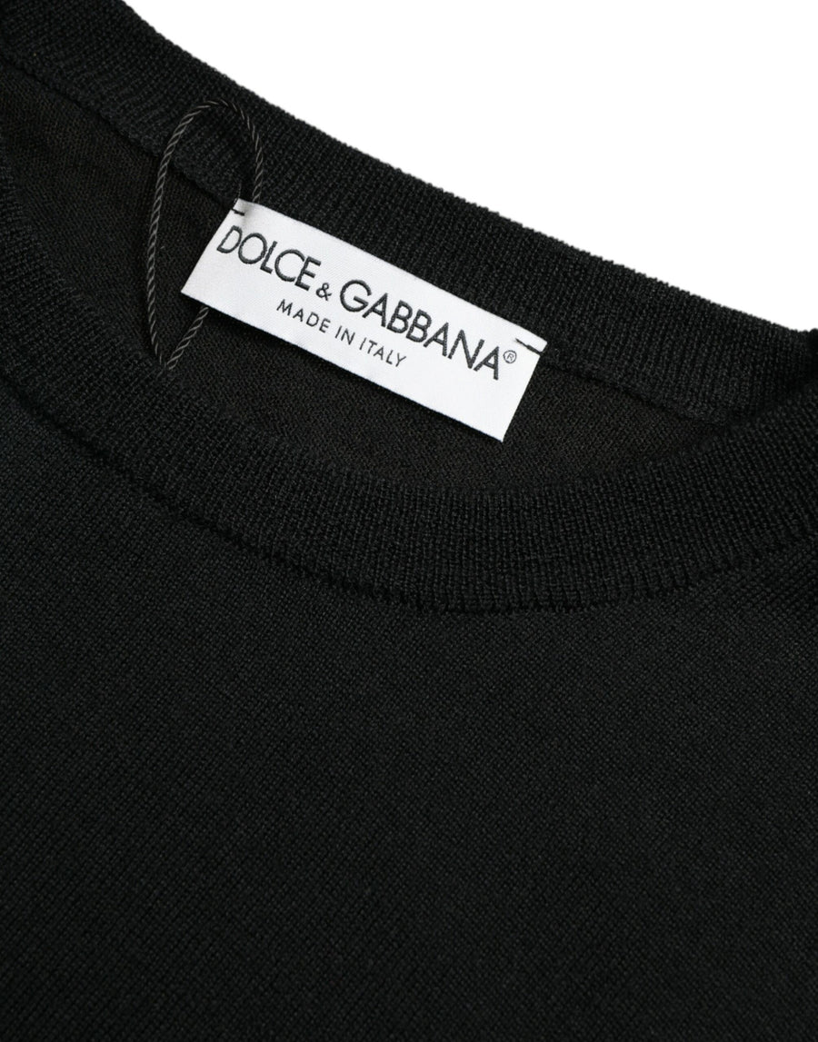 Dolce & Gabbana 100% Wool sweater in black