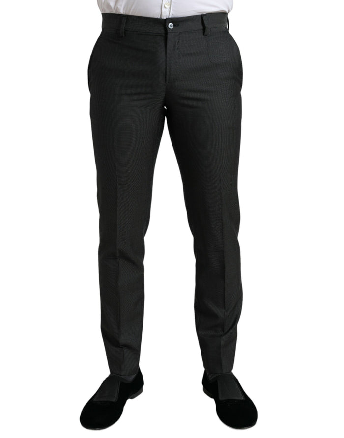 Dolce & Gabbana 52% Polyester trousers in gray