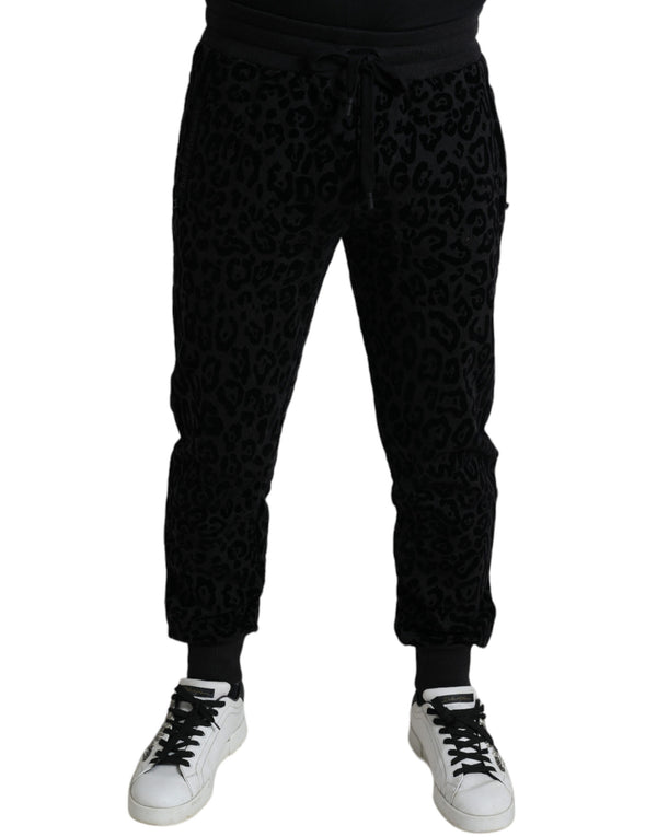 Dolce & Gabbana 100% Cotton jogger pants in black