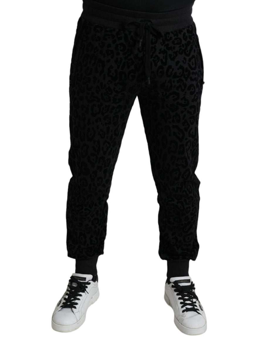 Dolce & Gabbana 100% Cotton jogger pants in black