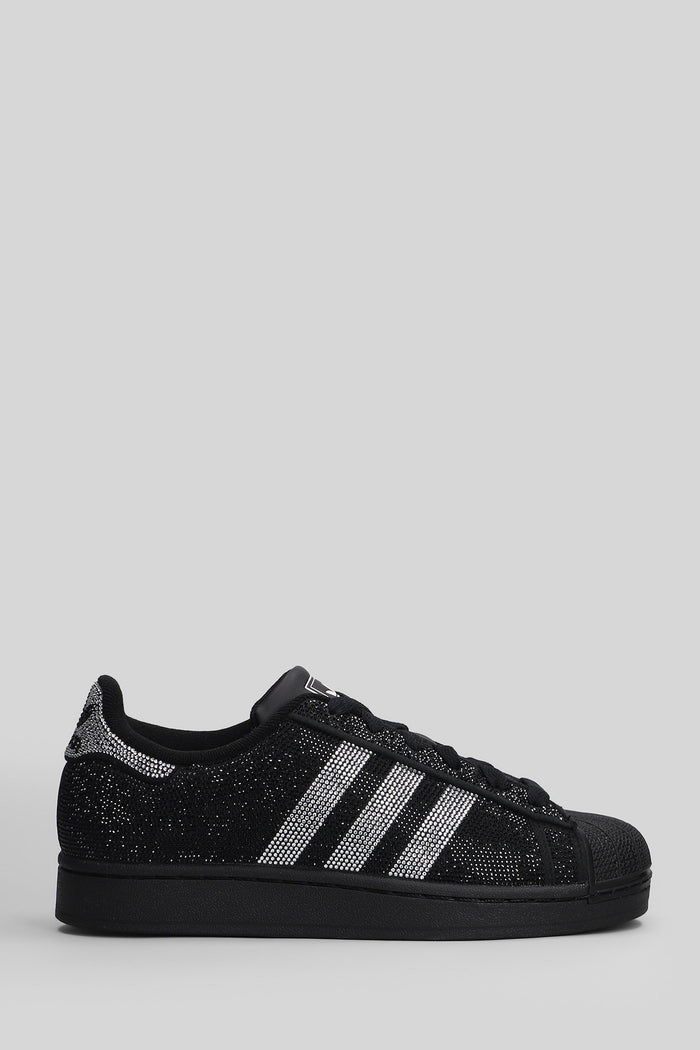 Superstar Sneakers in black leather Scarpe