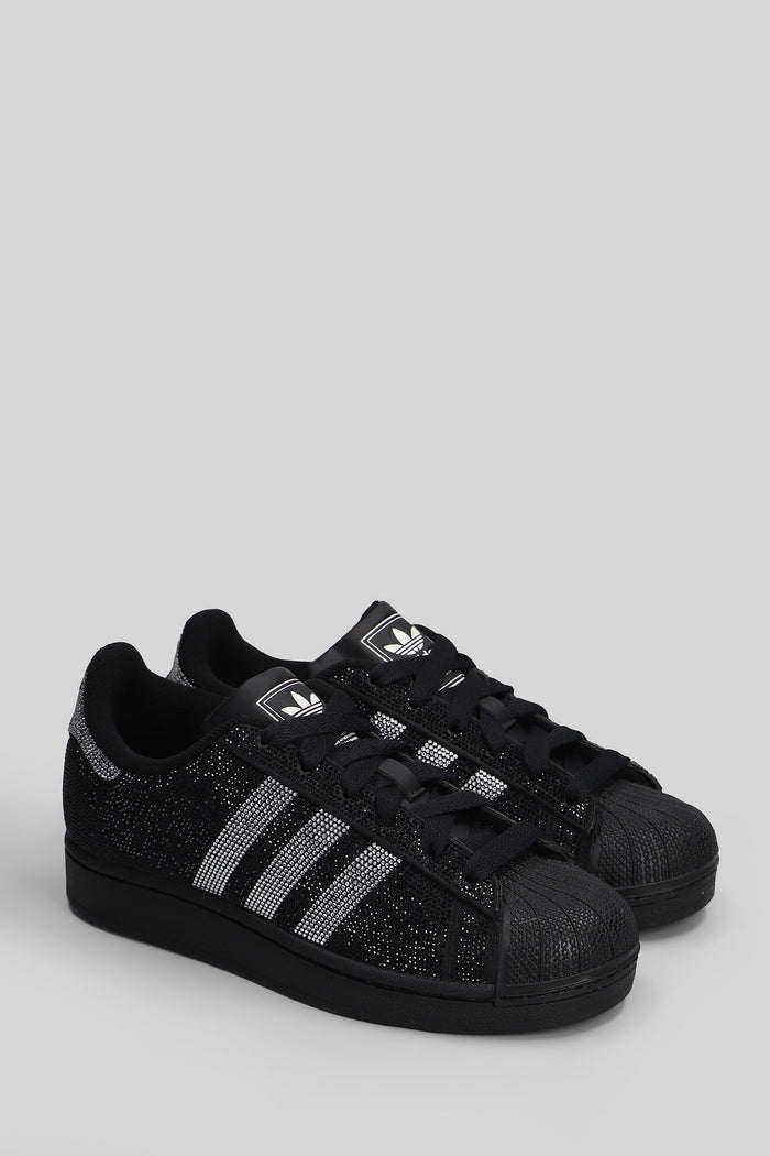 Superstar Sneakers in black leather Scarpe