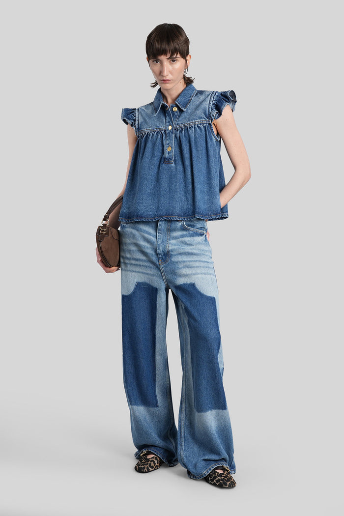 Topwear Blue Wool And Polyester Abbigliamento