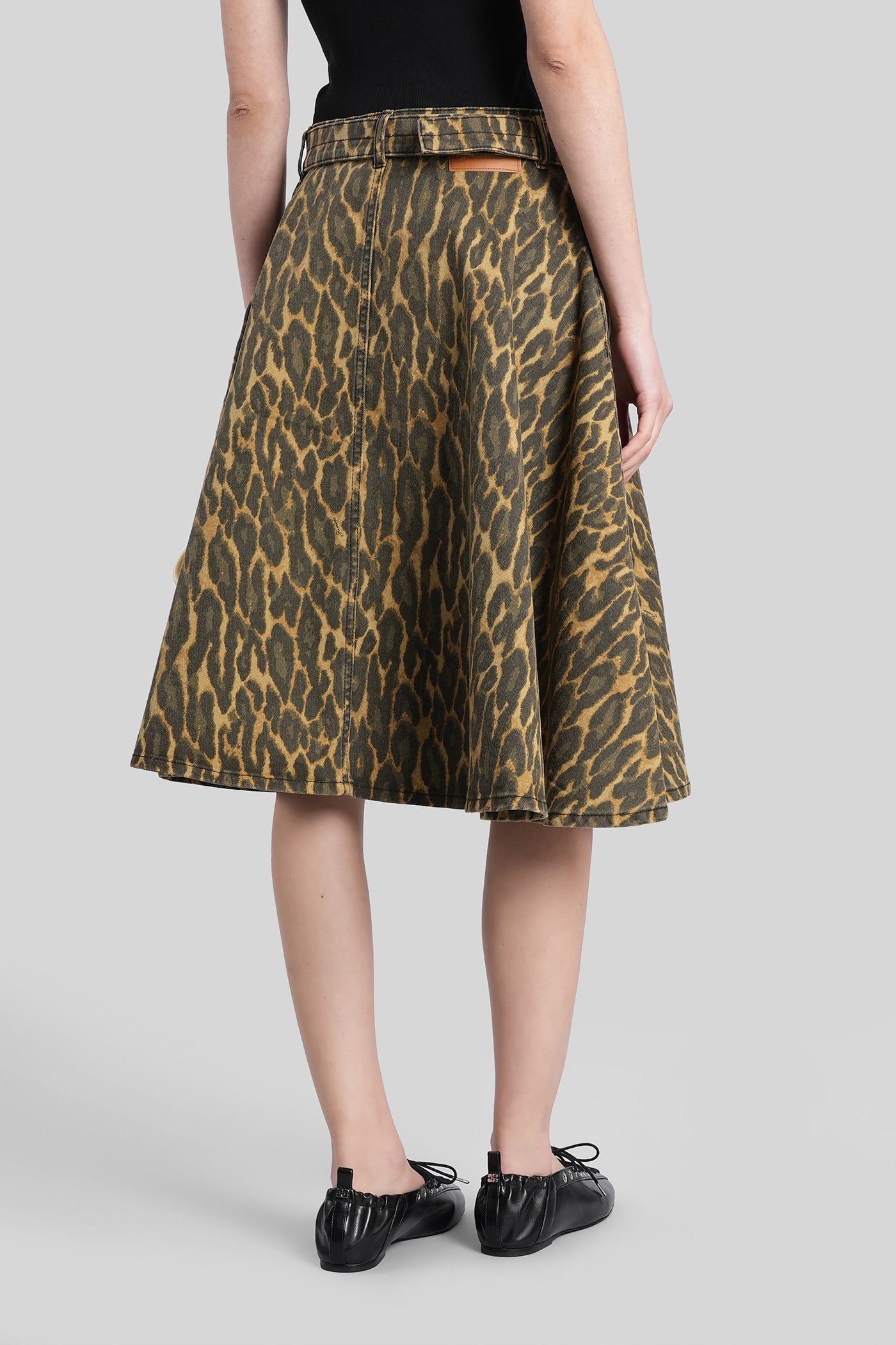 Skirt Khaki Cotton Abbigliamento