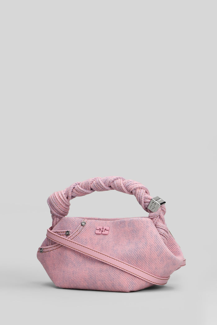 Bou Mini Denim Shoulder Bag Rose-Pink Cotton Borse