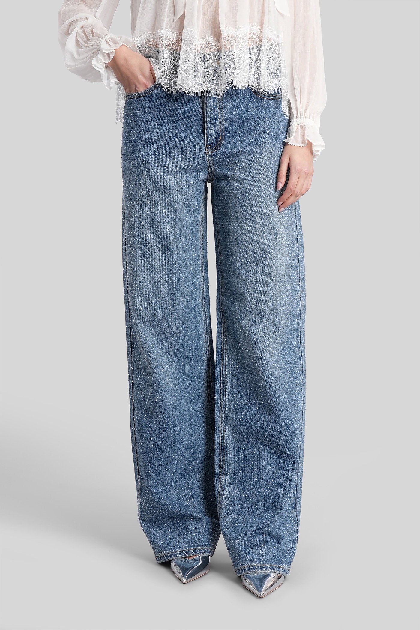 Jeans In Blue Cotton Abbigliamento