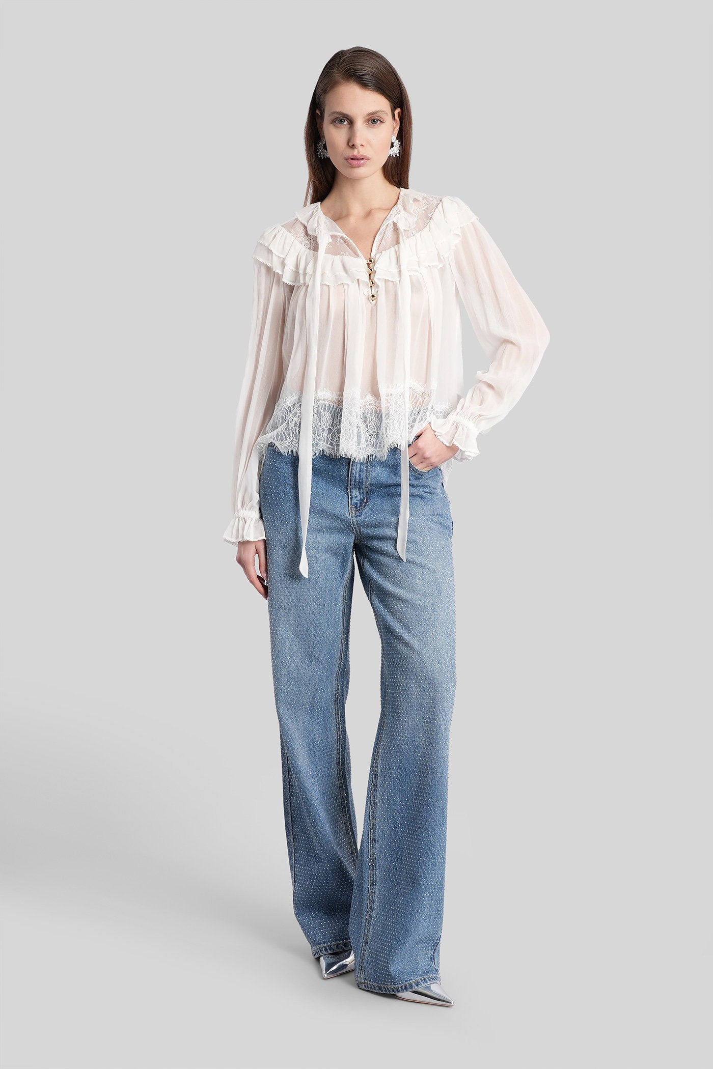 Jeans In Blue Cotton Abbigliamento