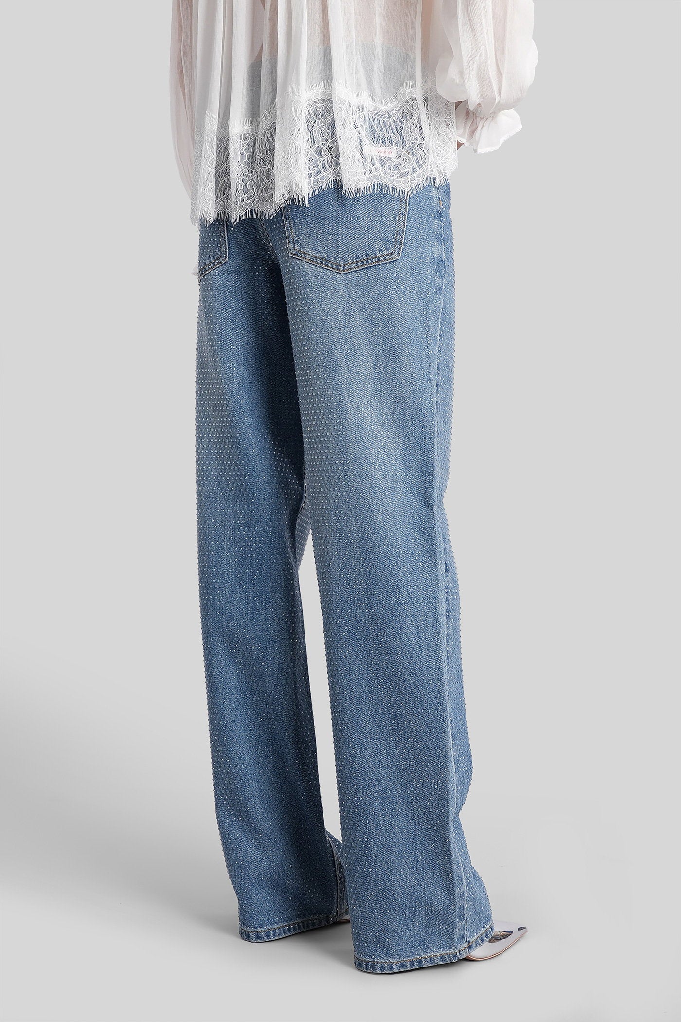 Jeans In Blue Cotton Abbigliamento