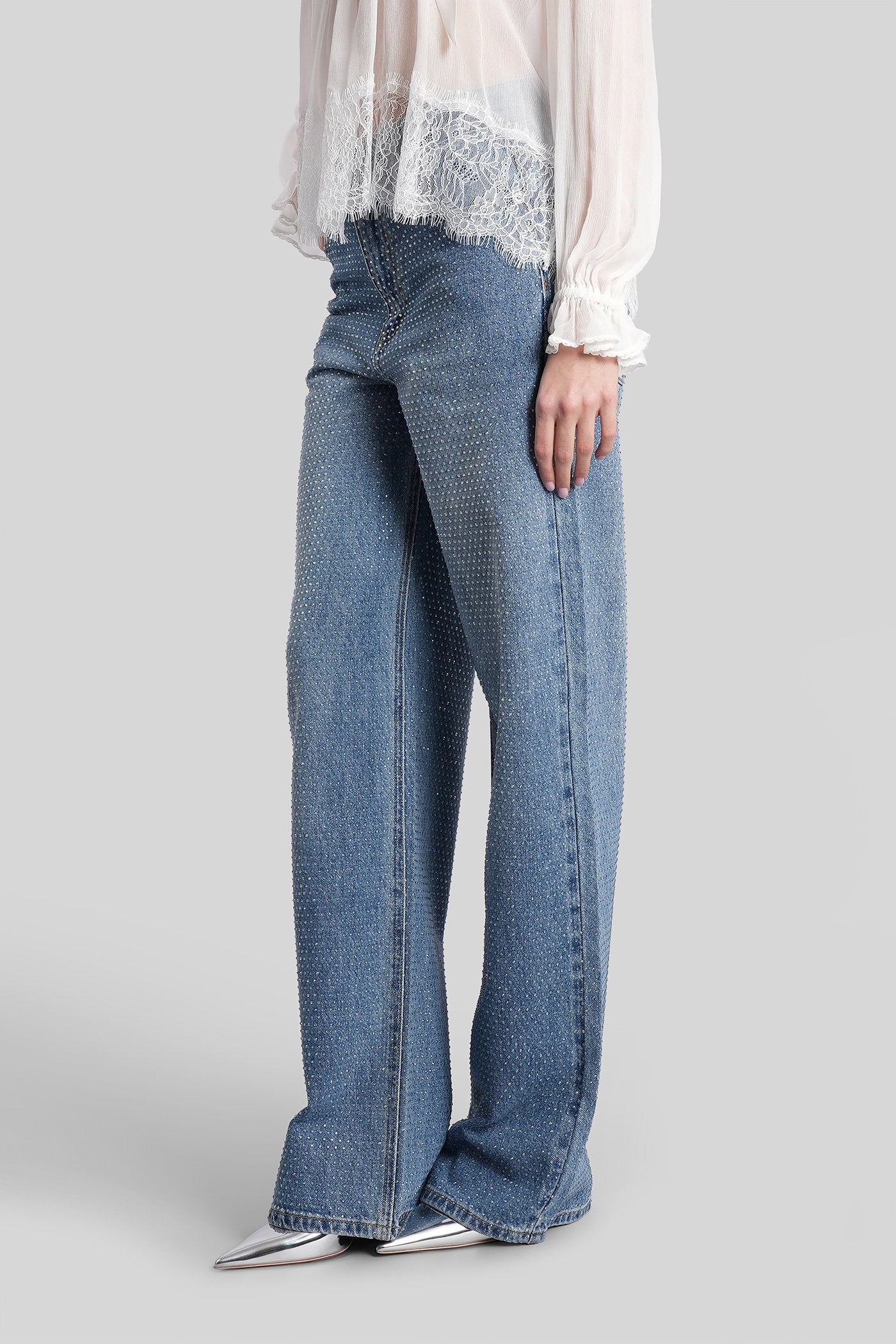 Jeans In Blue Cotton Abbigliamento