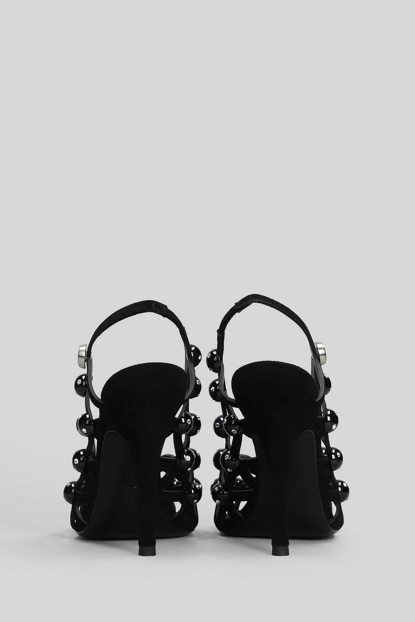 Grid Pumps In Black Suede Scarpe