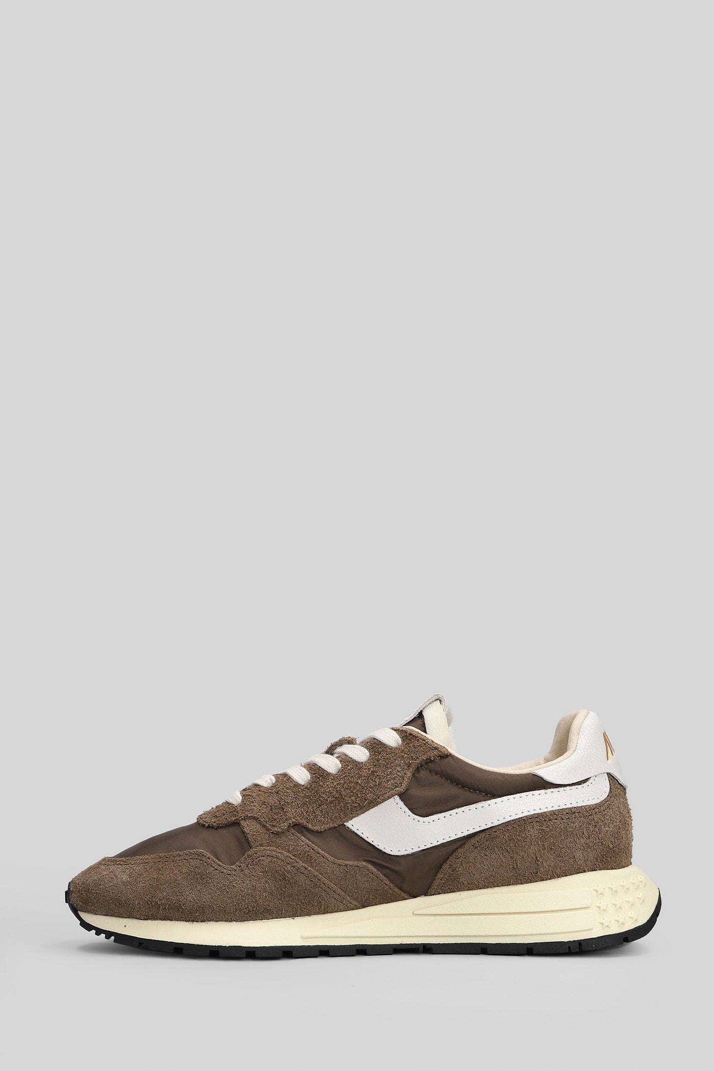 Reelwind Low Sneakers In Brown Suede And Fabric Scarpe