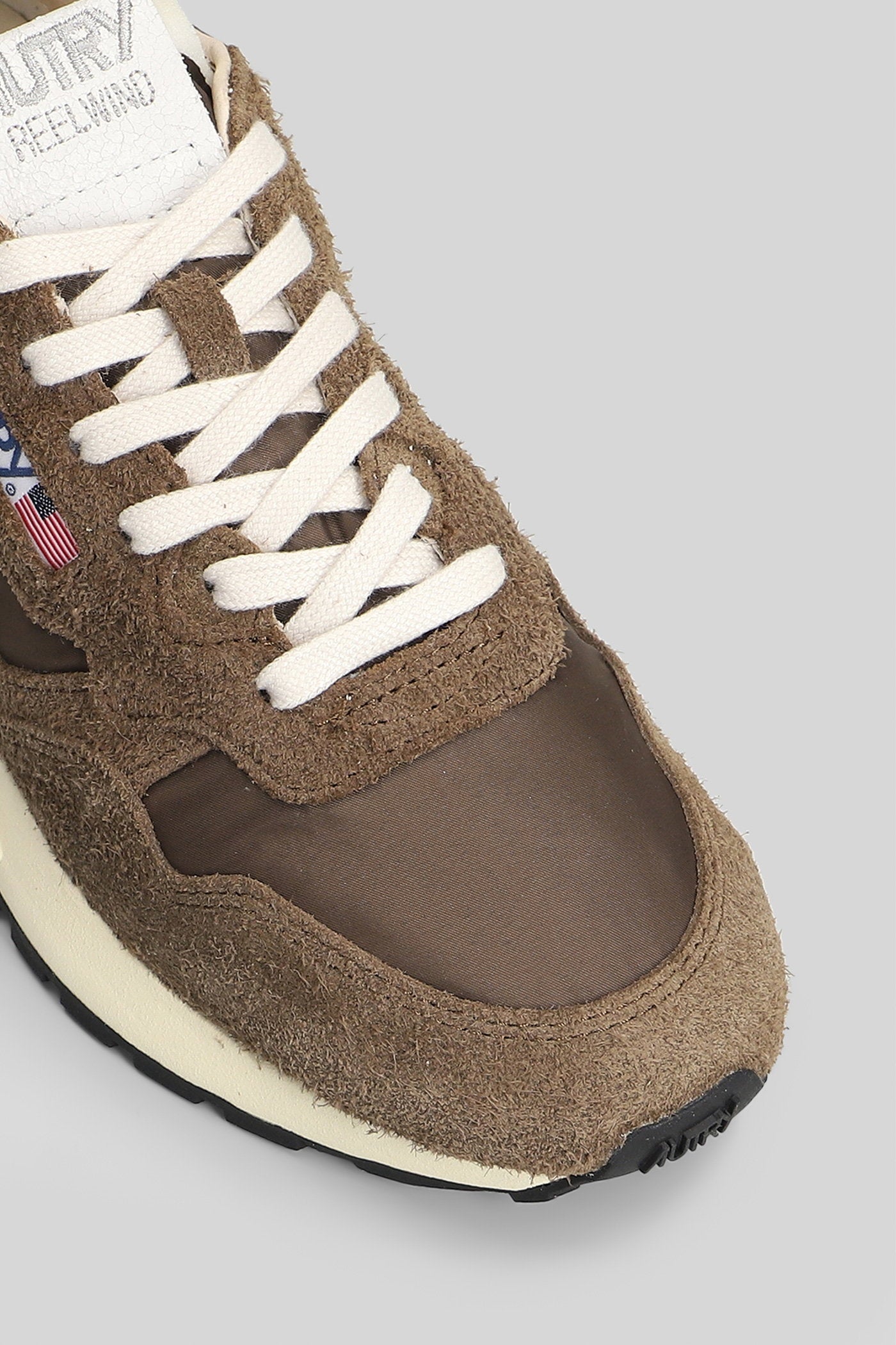 Reelwind Low Sneakers In Brown Suede And Fabric Scarpe