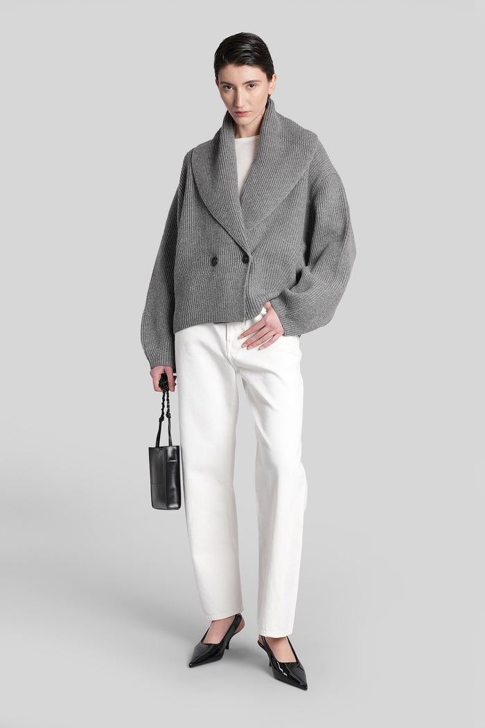 Cardigan in grey wool Abbigliamento