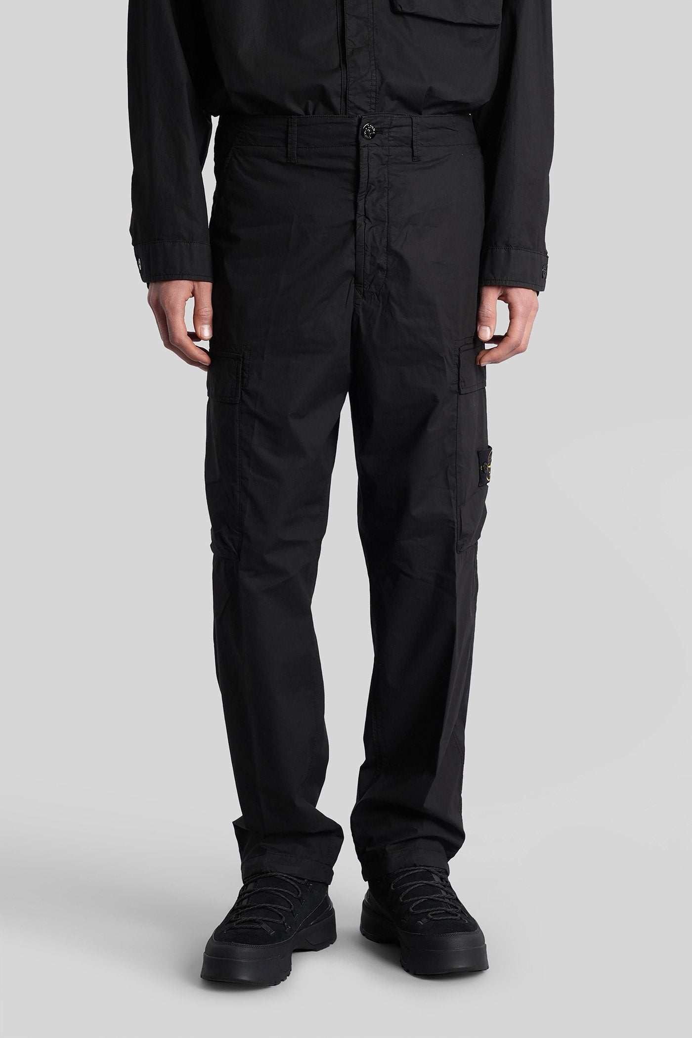 Pants in black cotton Abbigliamento