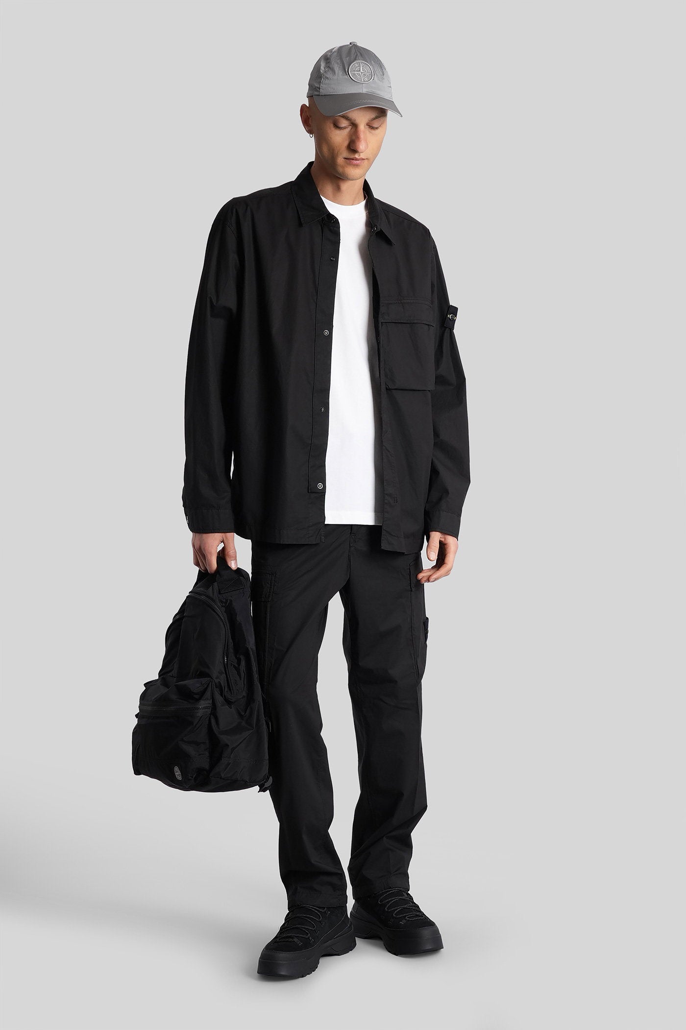 Pants in black cotton Abbigliamento