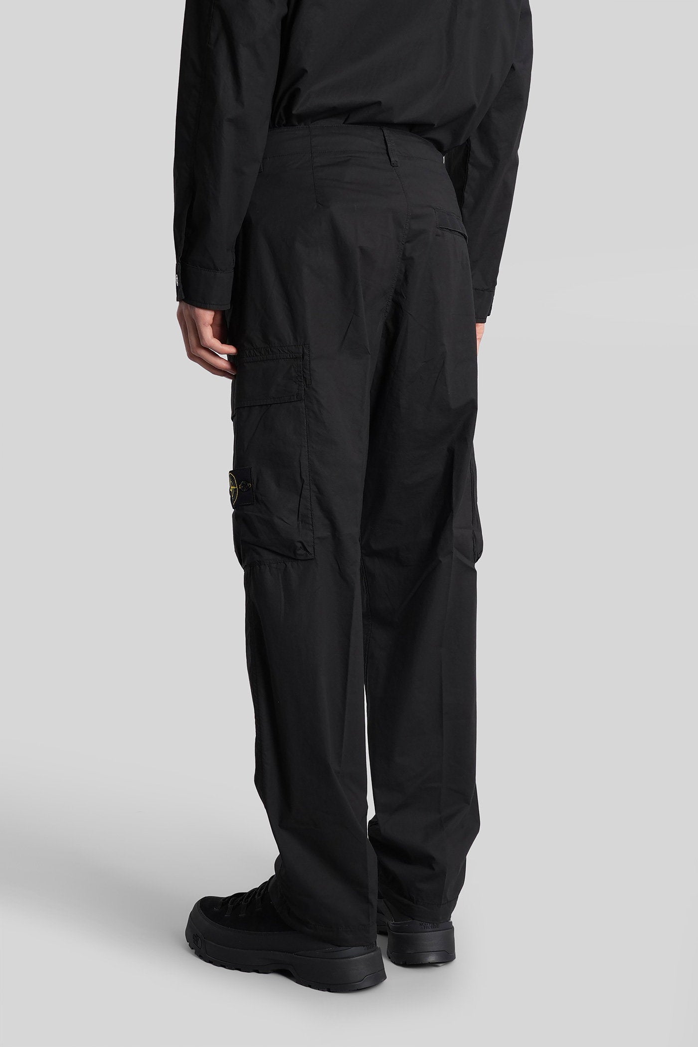 Pants in black cotton Abbigliamento