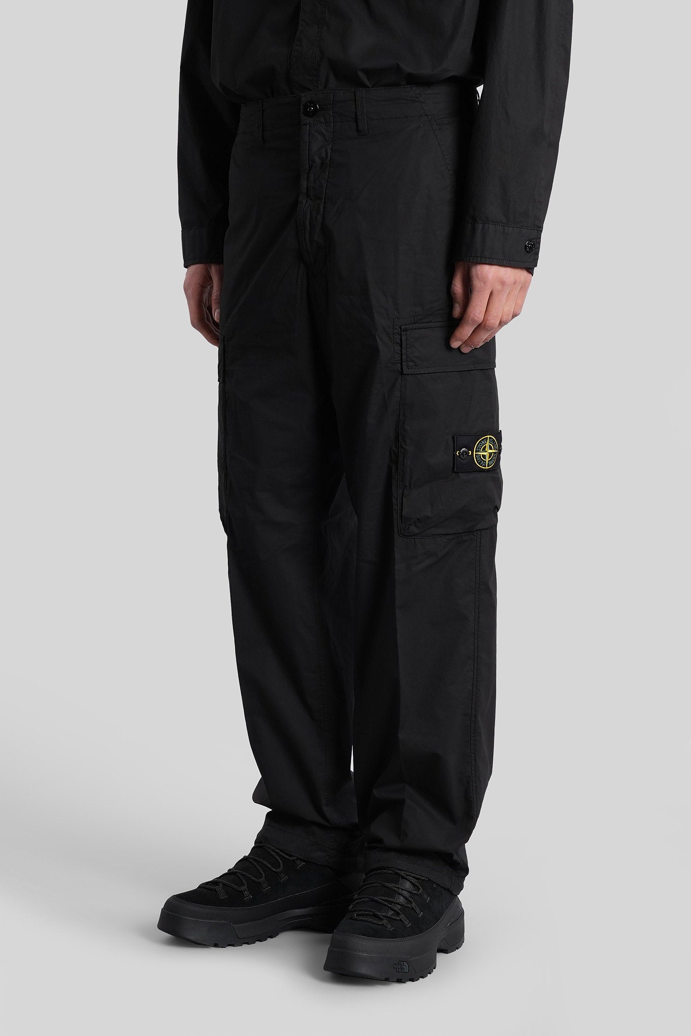 Pants in black cotton Abbigliamento