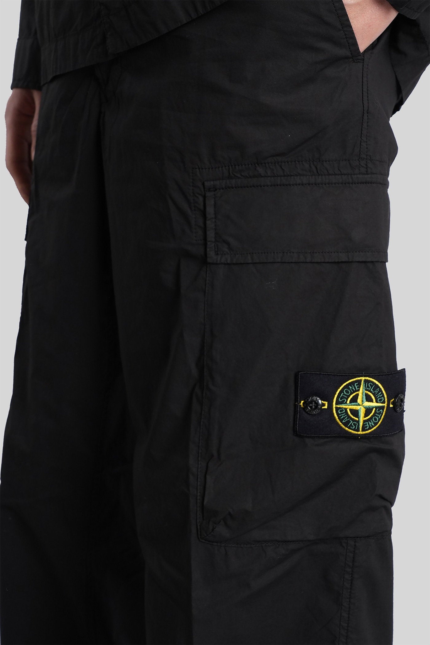 Pants in black cotton Abbigliamento