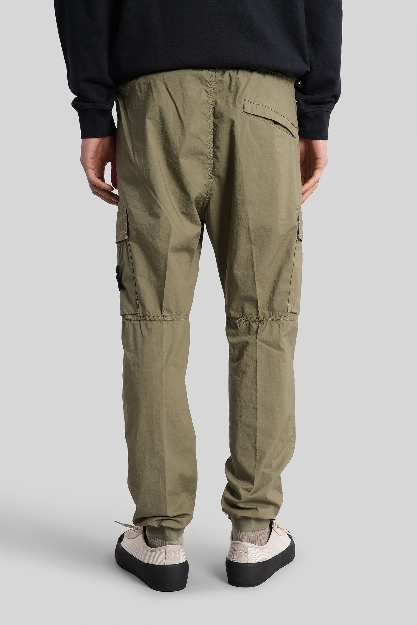 Pants in green cotton Abbigliamento