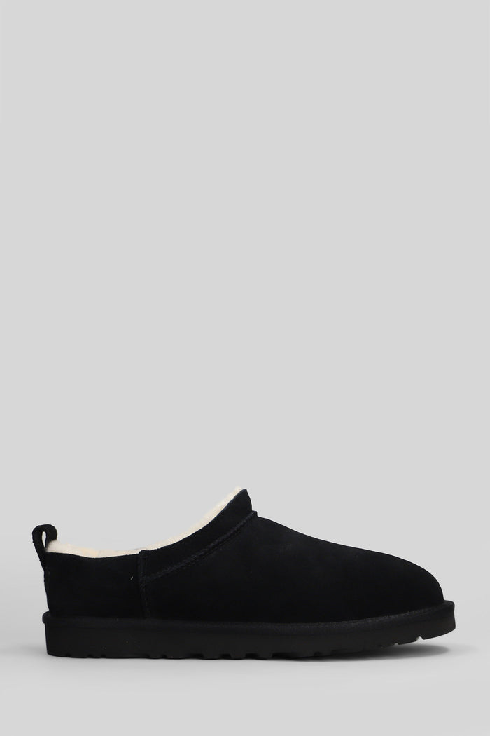 Classic Micro Slipper-Mule in black suede Scarpe