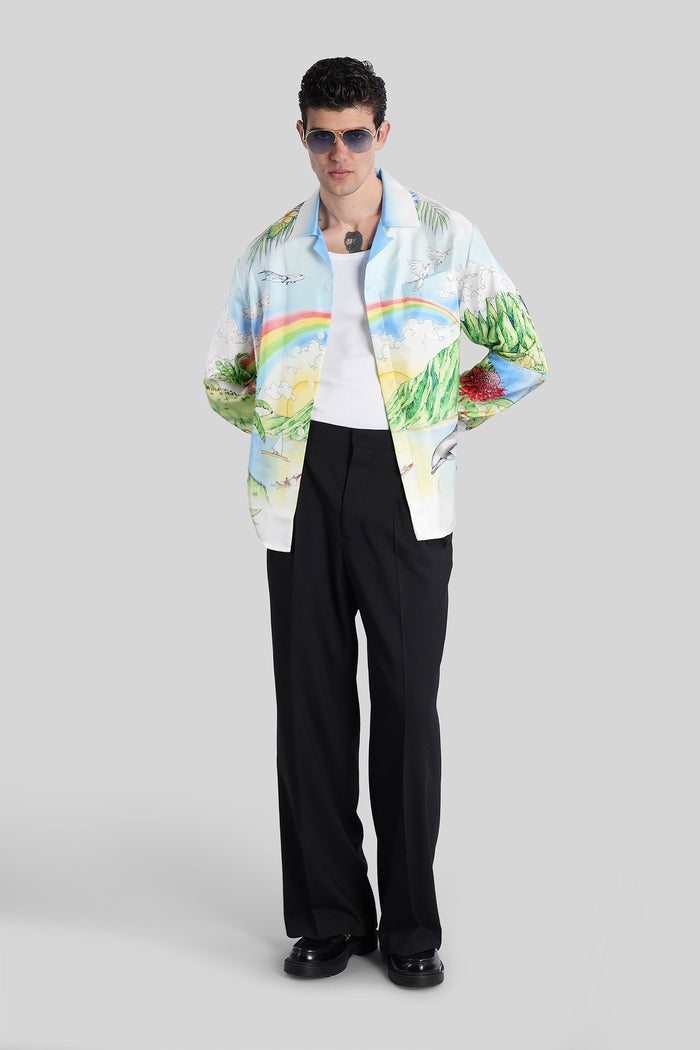 Shirt in multicolor silk Abbigliamento