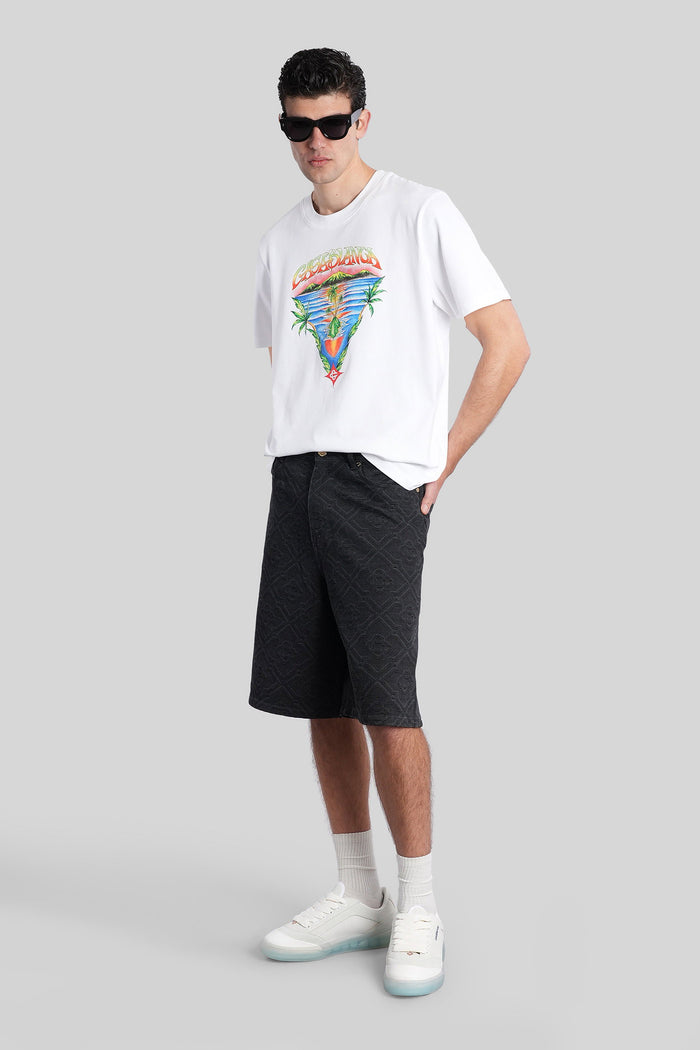 T-Shirt in white cotton Abbigliamento