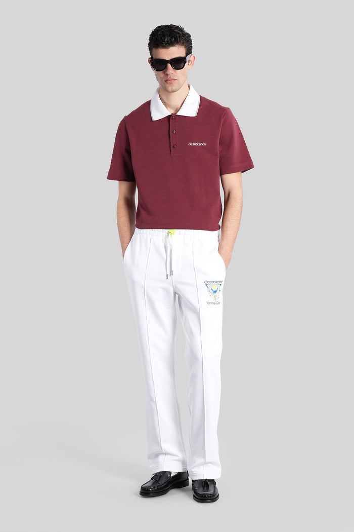 Polo in bordeaux cotton Abbigliamento