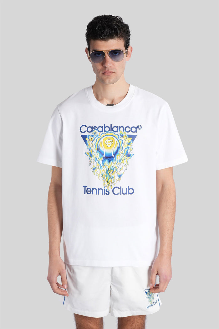 T-Shirt in white cotton Abbigliamento