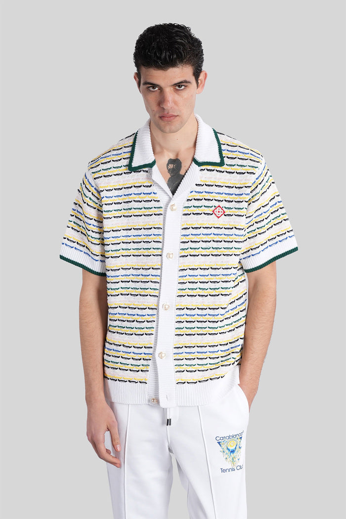Shirt in white cotton Abbigliamento