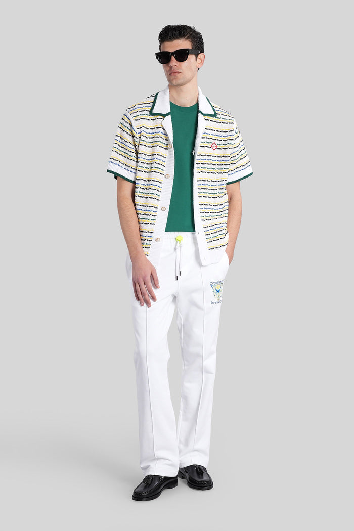 Shirt in white cotton Abbigliamento